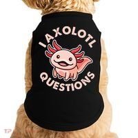 Funny Cute I Axolotl Questions Doggie Tank thumb 0