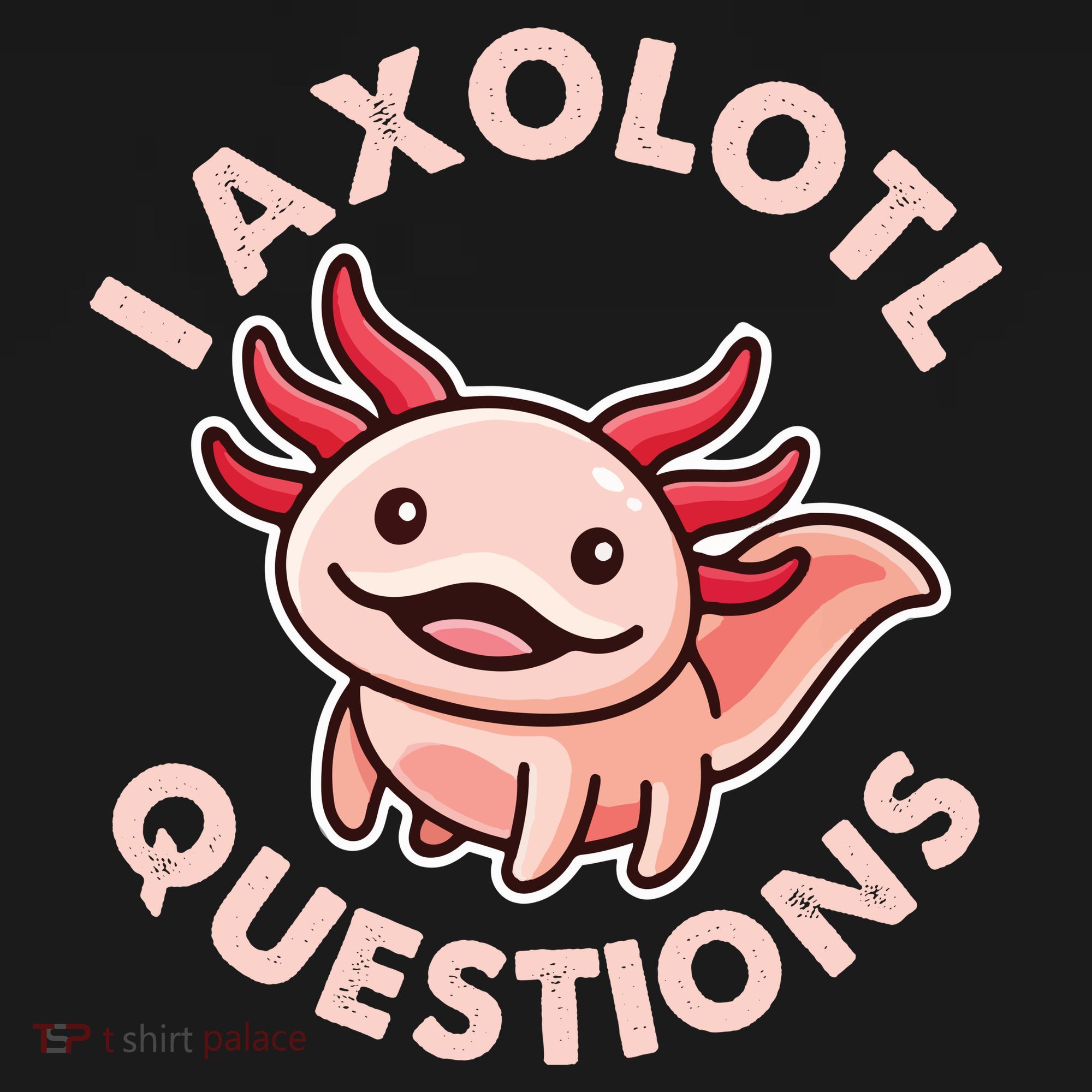 Funny Cute I Axolotl Questions Apron