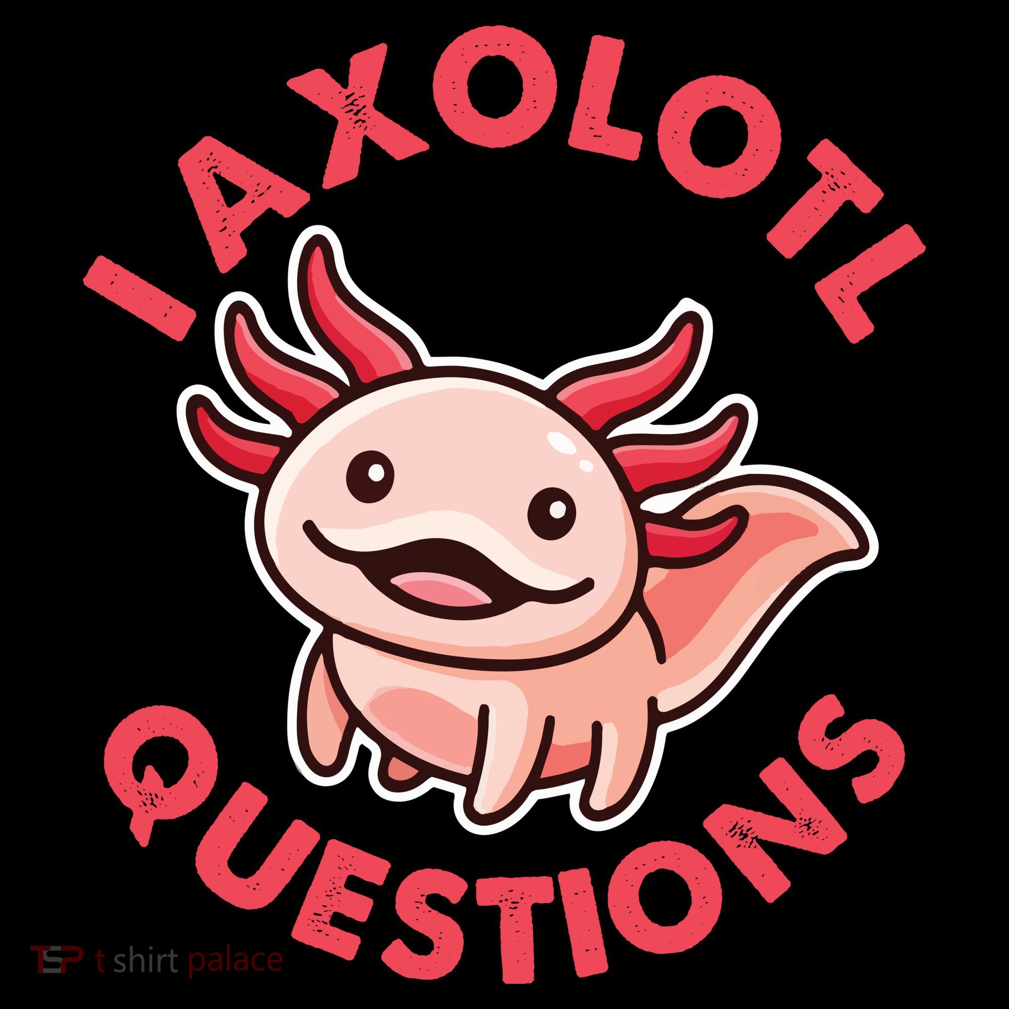 Funny Cute I Axolotl Questions Coffee Mug