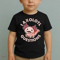 Funny Cute I Axolotl Questions Toddler T-Shirt thumb 2