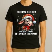 Funny Christmas Italian Christmas Donkey Dominic The Donkey T-Shirt thumb 3