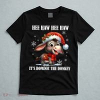 Funny Christmas Italian Christmas Donkey Dominic The Donkey T-Shirt thumb 5