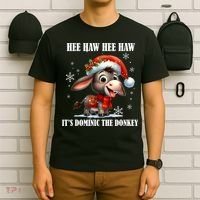 Funny Christmas Italian Christmas Donkey Dominic The Donkey T-Shirt thumb 6