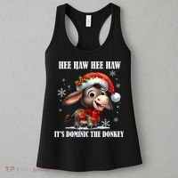 Funny Christmas Italian Christmas Donkey Dominic The Donkey Women's Tank Top thumb 3