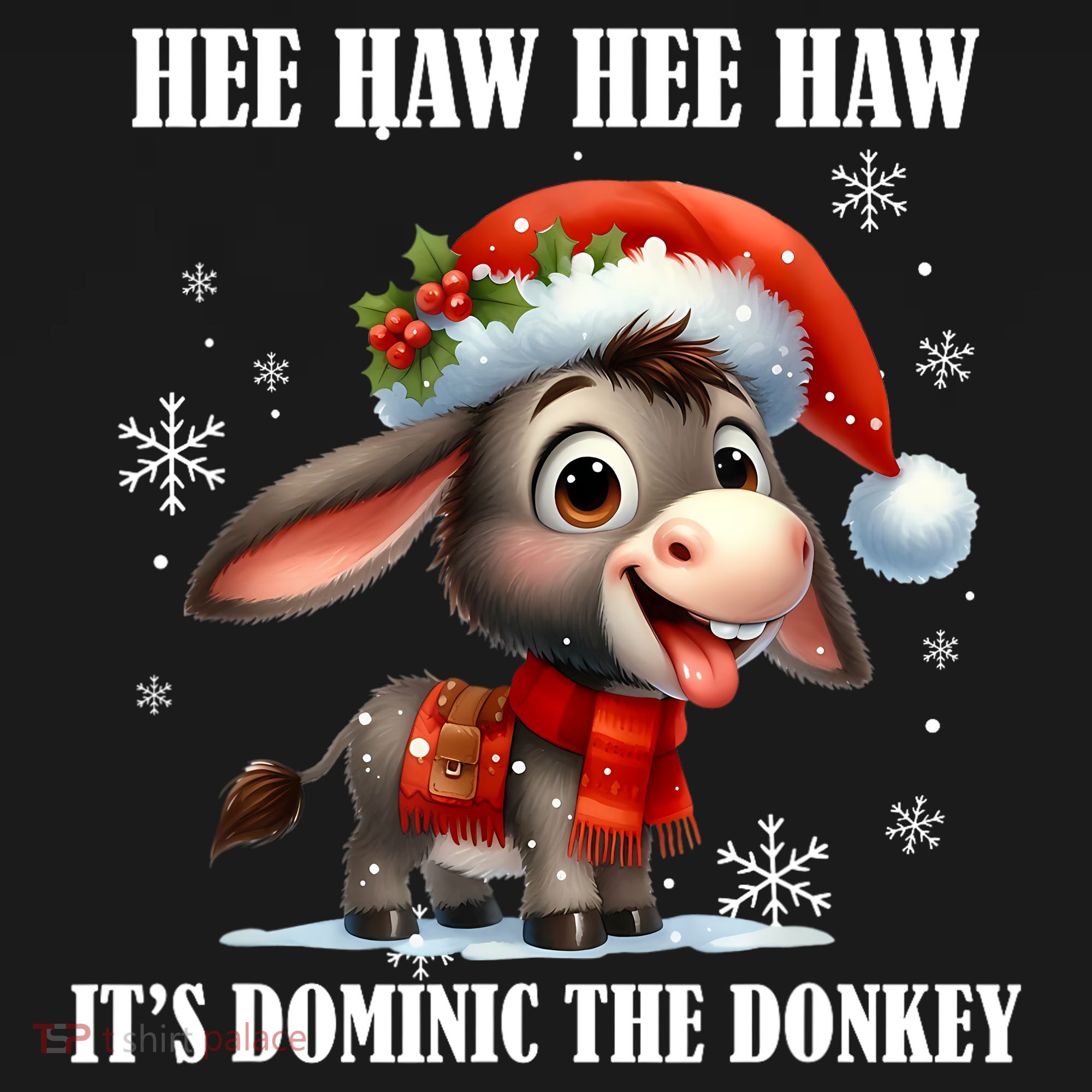 Funny Christmas Italian Christmas Donkey Dominic The Donkey Women's Tank Top