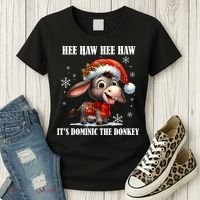 Funny Christmas Italian Christmas Donkey Dominic The Donkey Women's T-Shirt thumb 3