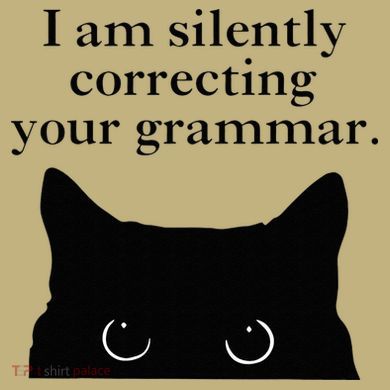 Funny Cat I Am Silently Correcting Your Grammar Tall Long Sleeve Shirt