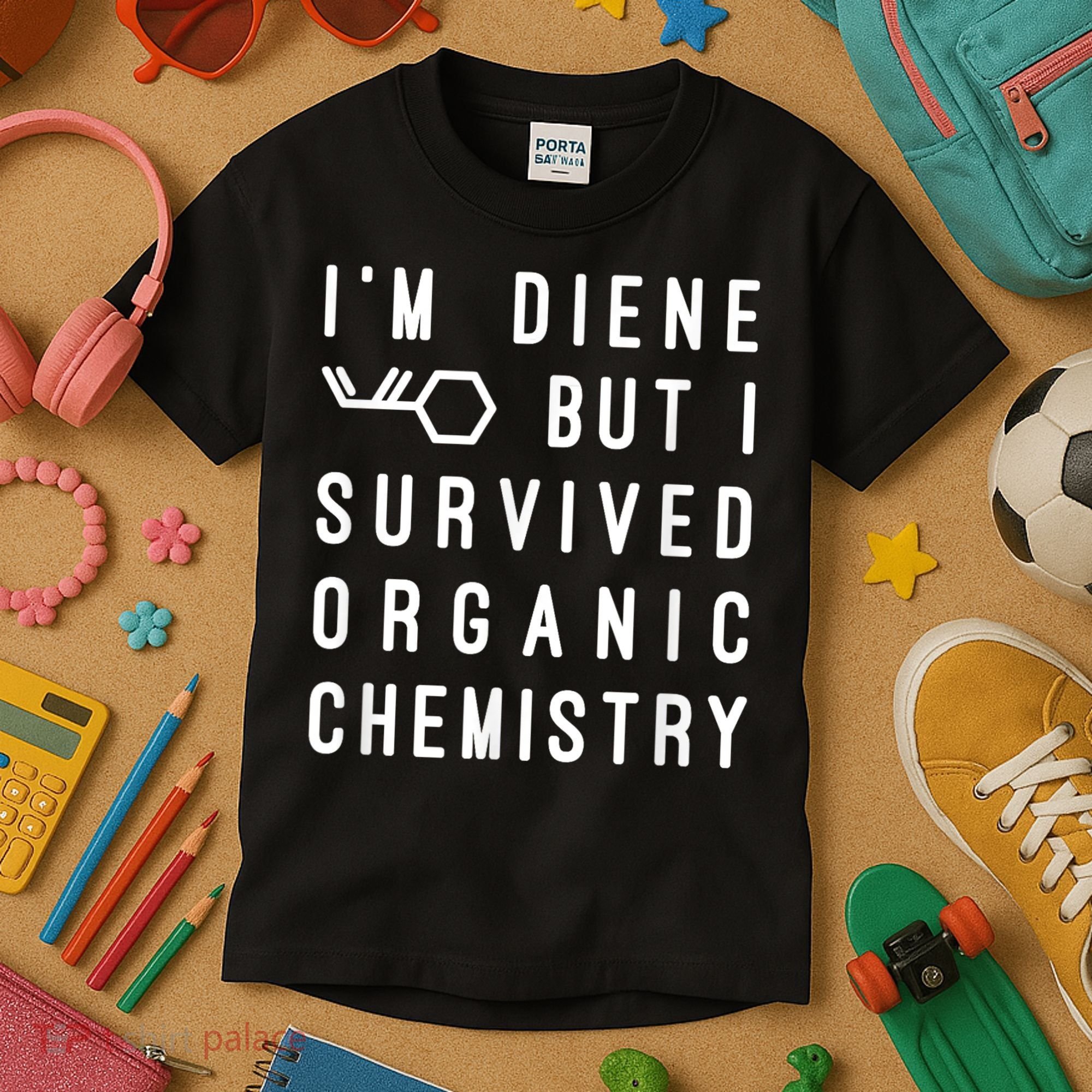 Funny Chemistry I Survived Organic Chemistry Tee Kids T-Shirt