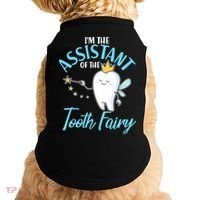 Funny Cute I'm The Assistant Tooth Fairy Doggie Tank thumb 0