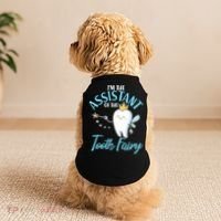 Funny Cute I'm The Assistant Tooth Fairy Doggie Tank thumb 2