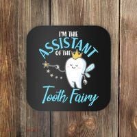 Funny Cute I'm The Assistant Tooth Fairy Coaster thumb 0