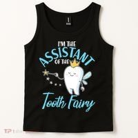 Funny Cute I'm The Assistant Tooth Fairy Tank Top thumb 2