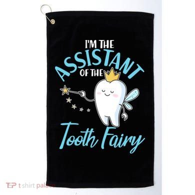 Funny Cute I'm The Assistant Tooth Fairy Golf Towel