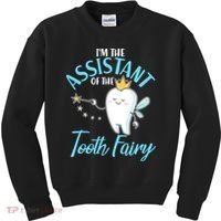 Funny Cute I'm The Assistant Tooth Fairy Kids Sweatshirt thumb 0