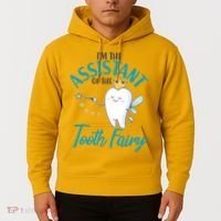 Funny Cute I'm The Assistant Tooth Fairy Hoodie thumb 2