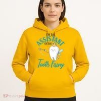 Funny Cute I'm The Assistant Tooth Fairy Hoodie thumb 5