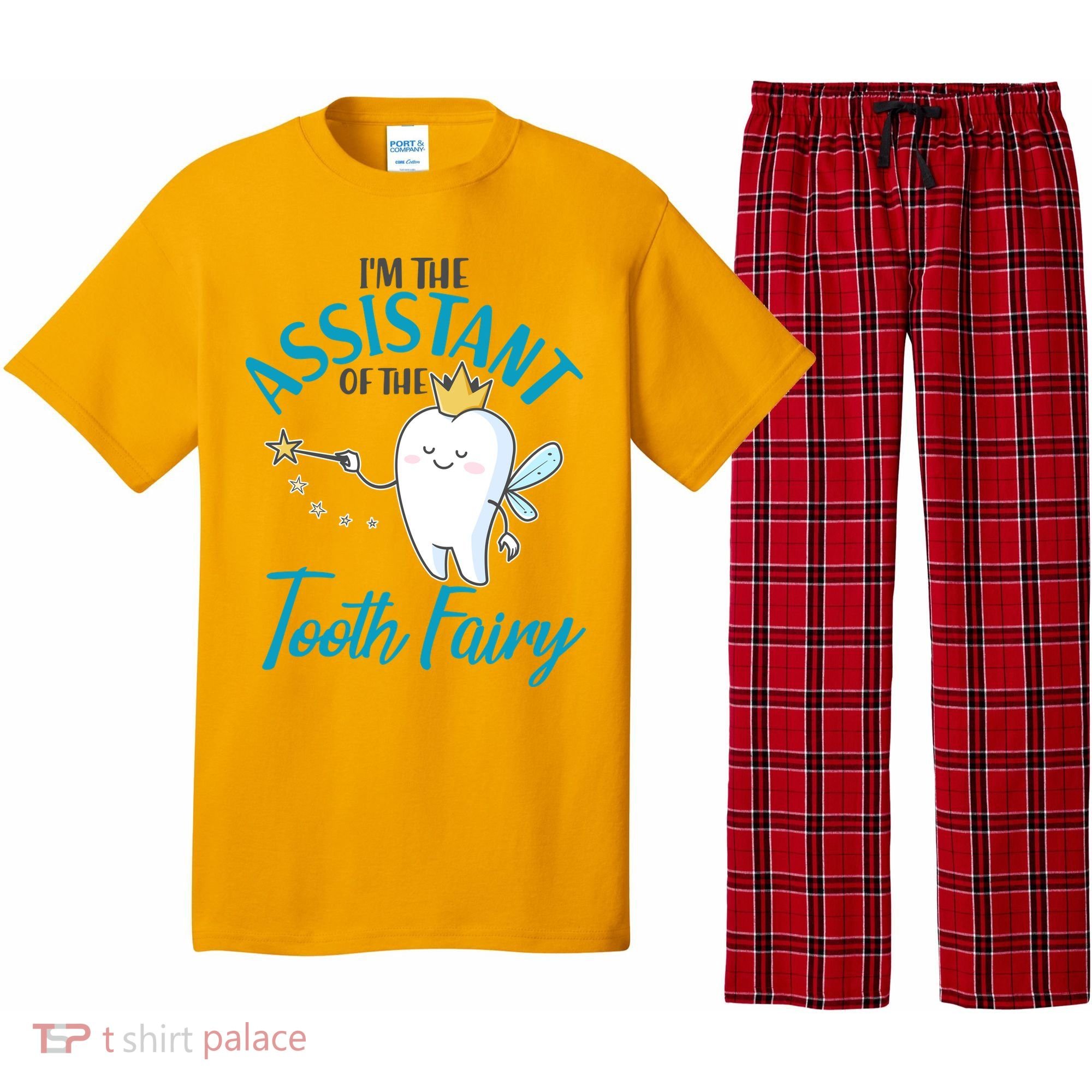 Funny Cute I'm The Assistant Tooth Fairy Pajama Set