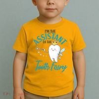 Funny Cute I'm The Assistant Tooth Fairy Toddler T-Shirt thumb 2