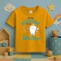 Funny Cute I'm The Assistant Tooth Fairy Toddler T-Shirt thumb 3