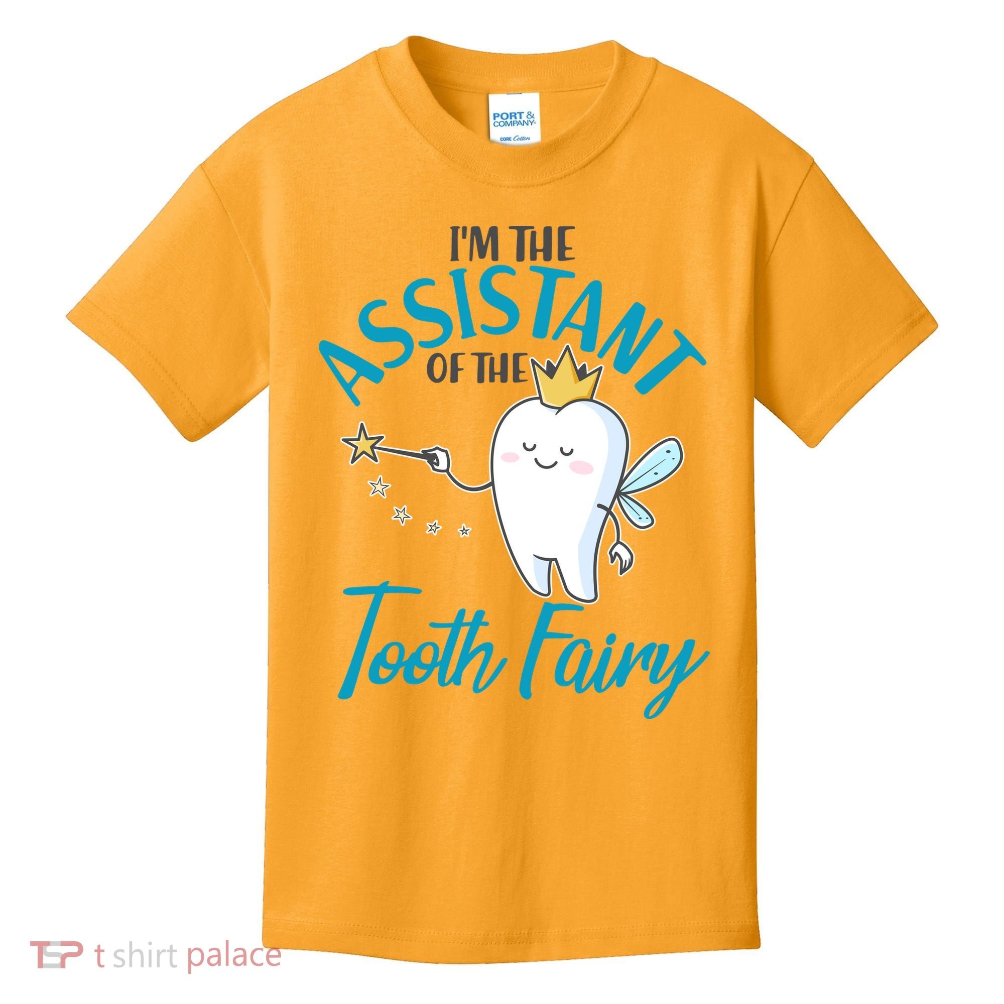 Funny Cute I'm The Assistant Tooth Fairy Kids T-Shirt