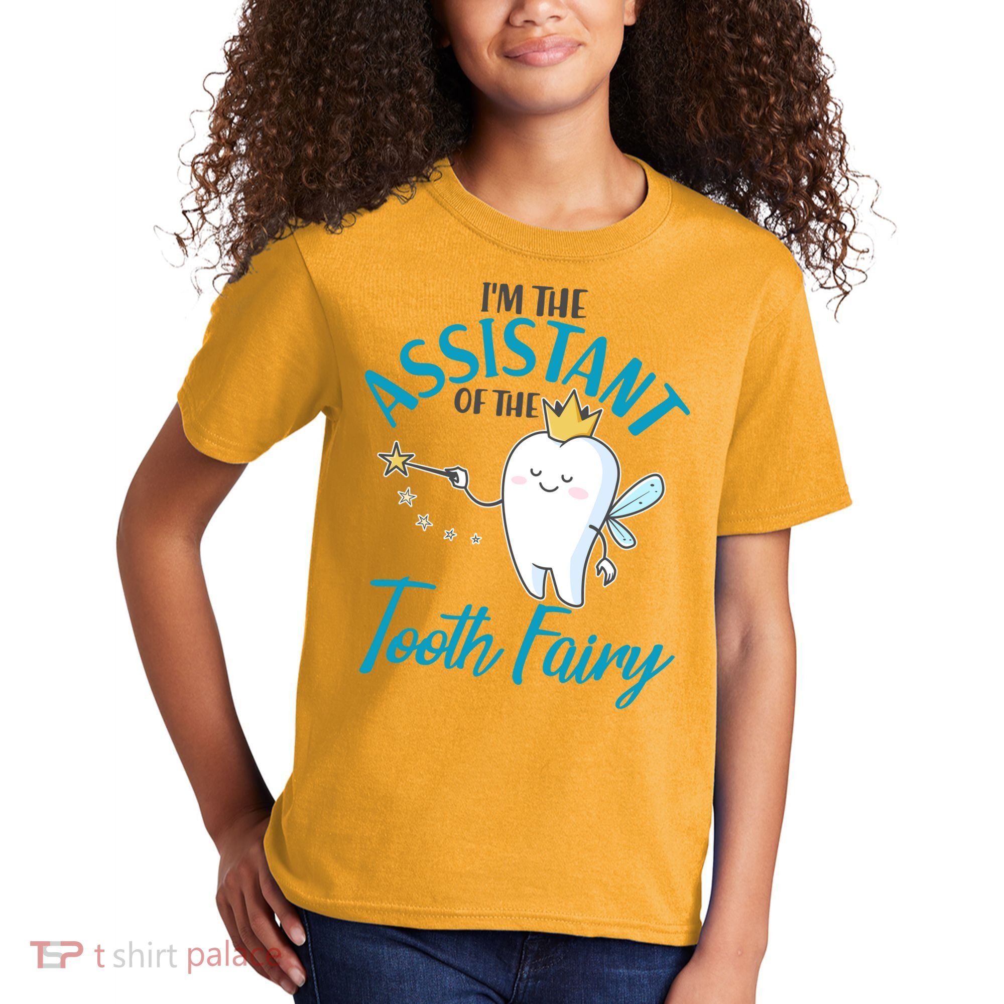Funny Cute I'm The Assistant Tooth Fairy Kids T-Shirt