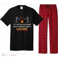 Funny Camp Its All Fun And Games Until Someone Loses Weiner Gift Pajama Set thumb 0