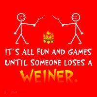 Funny Camp Its All Fun And Games Until Someone Loses Weiner Gift Santa Hat thumb 1