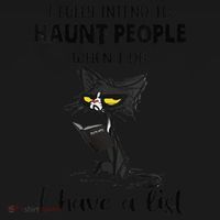 Funny Cat I Fully Intend To Haunt People When I Die Women's Hoodie thumb 2