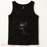 Funny Cat I Fully Intend To Haunt People When I Die Tank Top thumb 2
