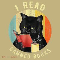 Funny Cat I Read Banned Books Bookworms Loves Reading Books Long Sleeve Shirt thumb 2