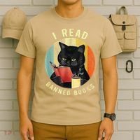 Funny Cat I Read Banned Books Bookworms Loves Reading Books T-Shirt thumb 6
