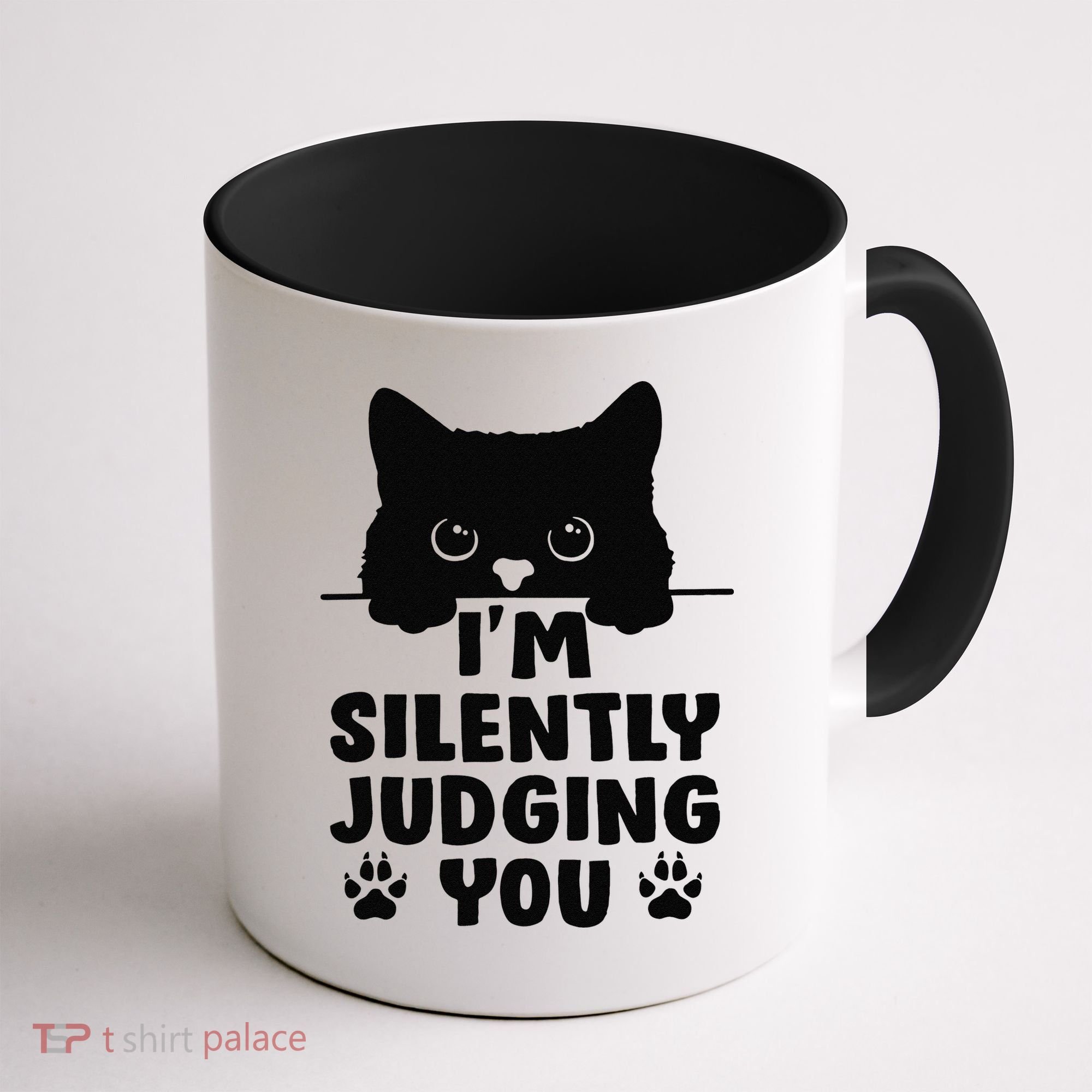 Funny Cat Im Silently Judging You Coffee Mug