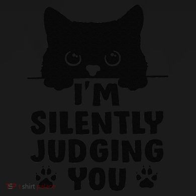 Funny Cat Im Silently Judging You Ladies PosiCharge Competitor Racerback Tank