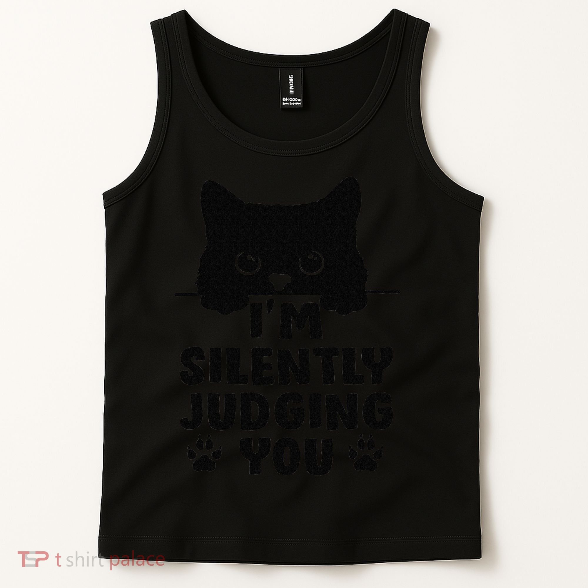 Funny Cat Im Silently Judging You Tank Top