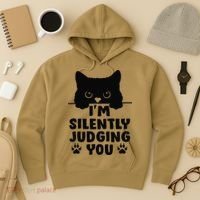 Funny Cat Im Silently Judging You Hoodie thumb 3
