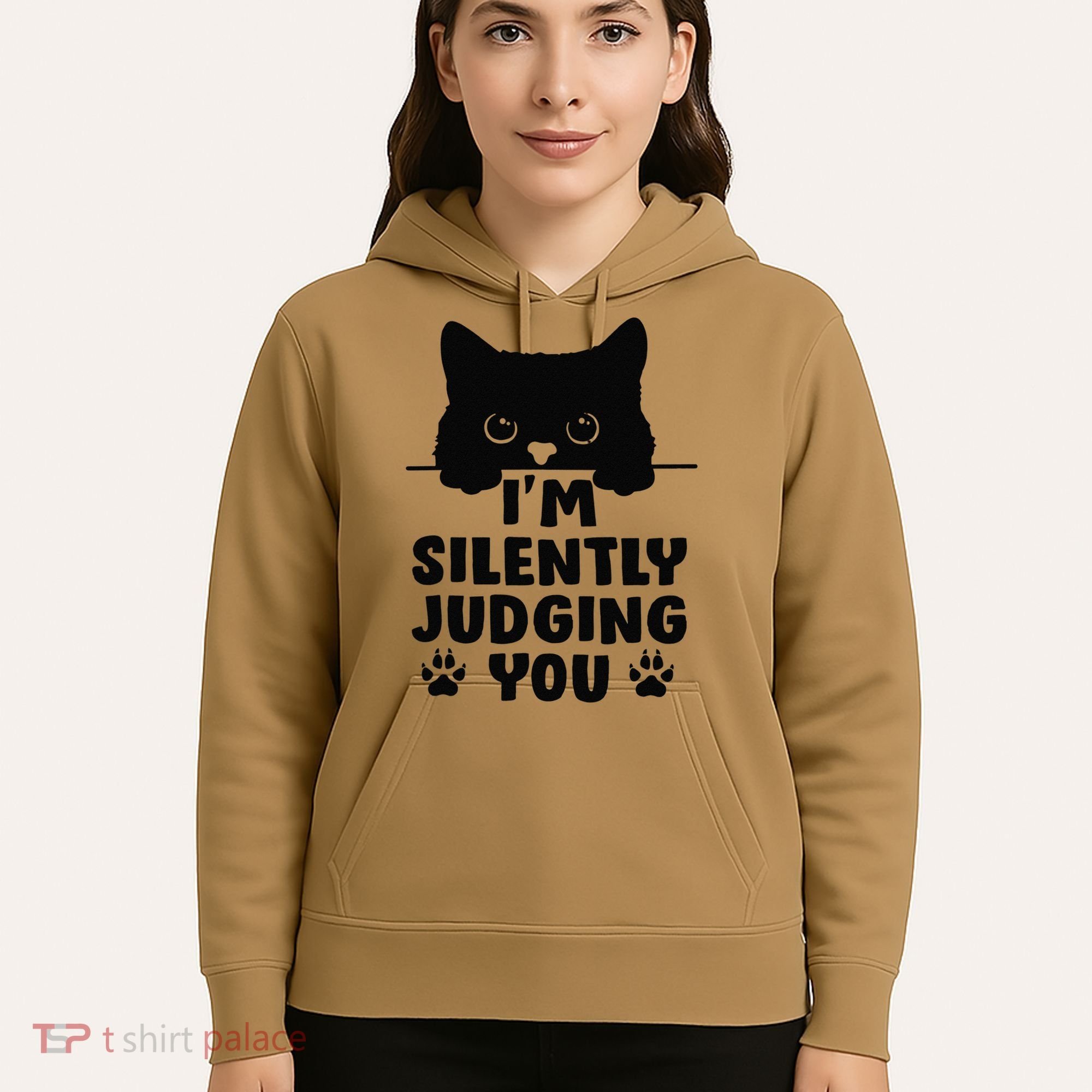 Funny Cat Im Silently Judging You Hoodie