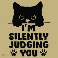 Funny Cat Im Silently Judging You Sweatshirt thumb 2