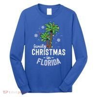Family Christmas In Florida Palm Trees Xmas Beach Vacation Long Sleeve Shirt thumb 0