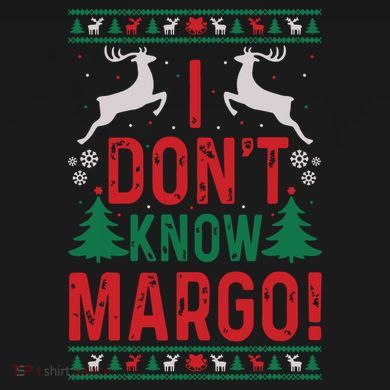 Funny Christmas I Dont Know Margo Drawstring Bag