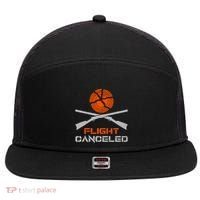 Flight Canceled I Trap Clay Shooting Skeet Shooting 7 Panel Mesh Trucker Snapback Hat thumb 0