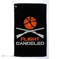 Flight Canceled I Trap Clay Shooting Skeet Shooting Golf Towel thumb 0