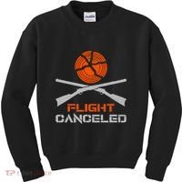 Flight Canceled I Trap Clay Shooting Skeet Shooting Kids Sweatshirt thumb 0