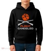 Flight Canceled I Trap Clay Shooting Skeet Shooting Kids Hoodie thumb 4