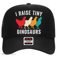 Funny Chickens I Raise Tiny Dinosaurs Backyard Chickens Homestead Chicken Lover Hat thumb 0