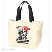 Funny Cow In Our Family We DonT Try To Hide The Crazy Tote Bag thumb 3