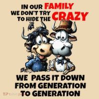 Funny Cow In Our Family We DonT Try To Hide The Crazy Tote Bag thumb 4