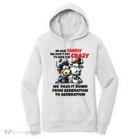 Funny Cow In Our Family We DonT Try To Hide The Crazy Women's Hoodie thumb 0