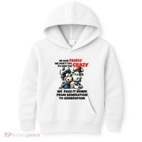 Funny Cow In Our Family We DonT Try To Hide The Crazy Kids Hoodie thumb 0