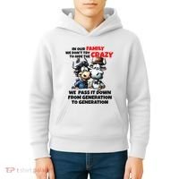 Funny Cow In Our Family We DonT Try To Hide The Crazy Kids Hoodie thumb 4
