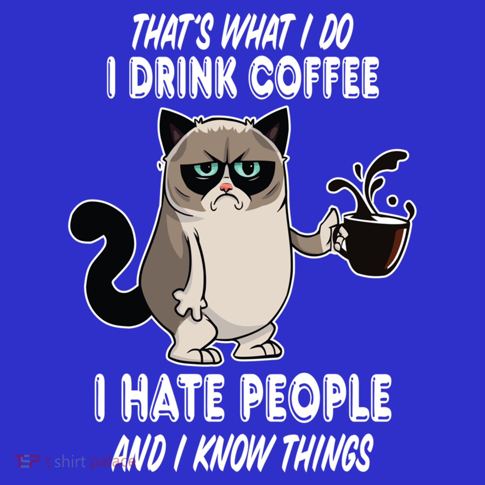 Funny Cat I Coffee Hate People And I Know Things Cat Gift Sweatshirt